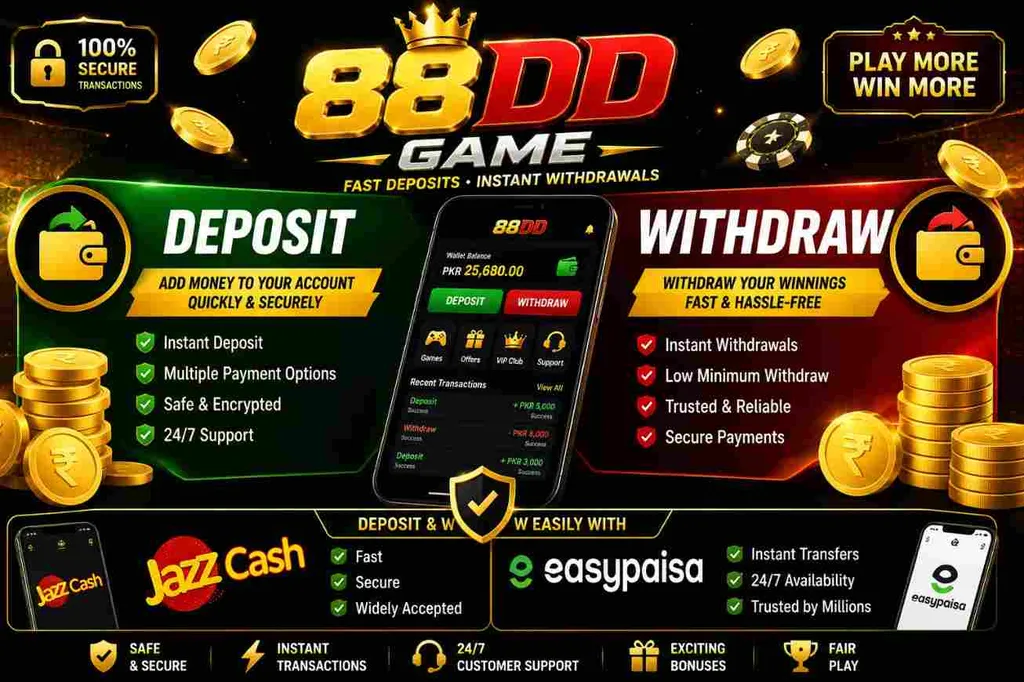 88DD Game Deposit and Withdraw