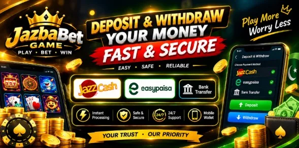 Deposit and Withdraw Money on JazbaBet Game